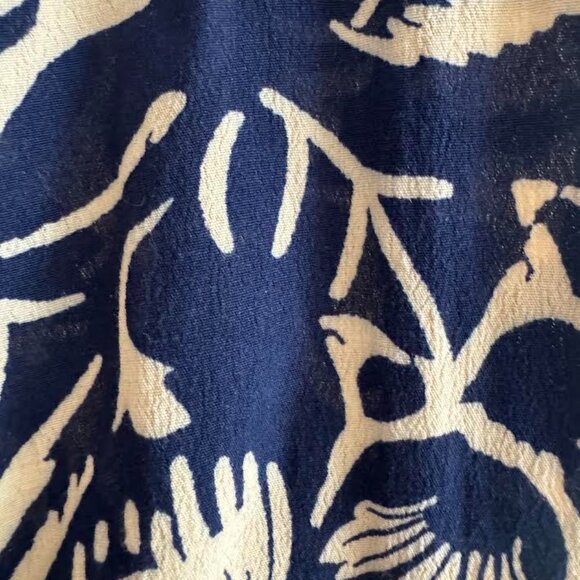 Anthropologie Hei Hei Harem Cargo Pants- Navy Cream size Medium - Picture 3 of 6